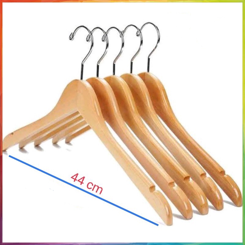 Hanger kayu Dewasa warna natural (Wood)