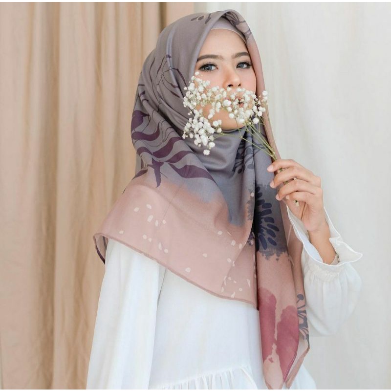 Senja Scarf Choco Maroon Local id