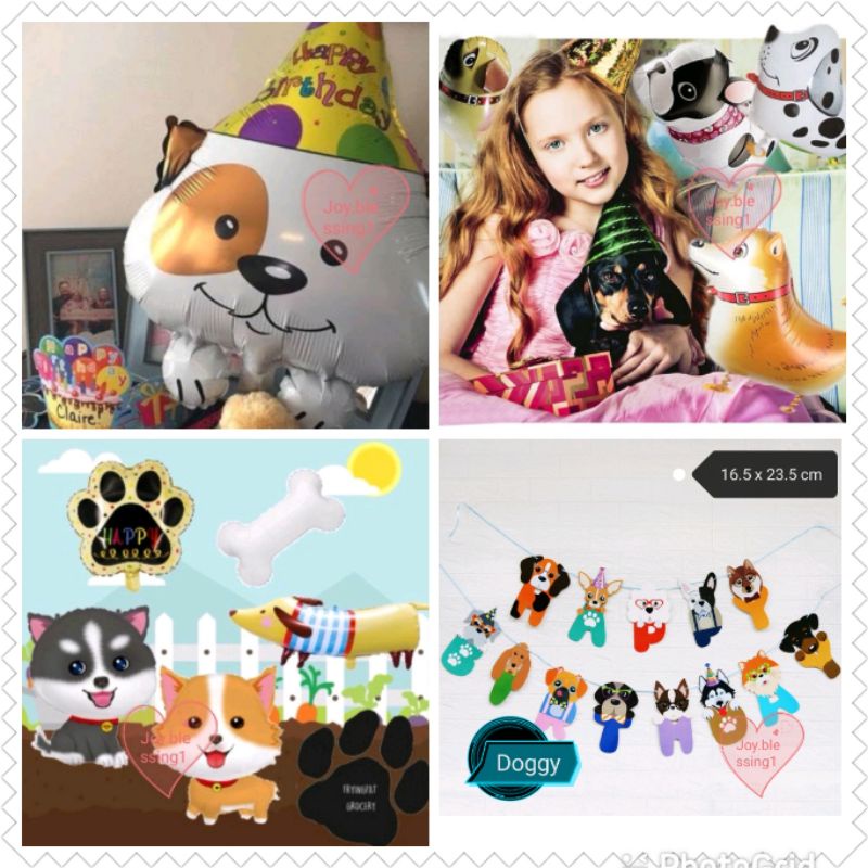 BALON FOIL ANJING animal hewanKucing /animal pet/ doggy banner anjing paw