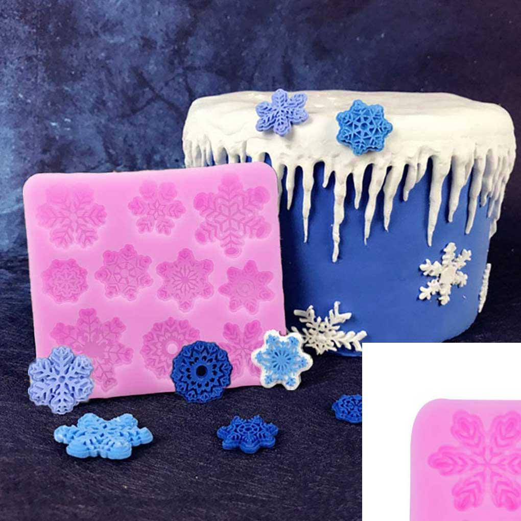 Cetakan Kue / Coklat Bentuk Snowflake Tema Natal Untuk Dapur (house2020)