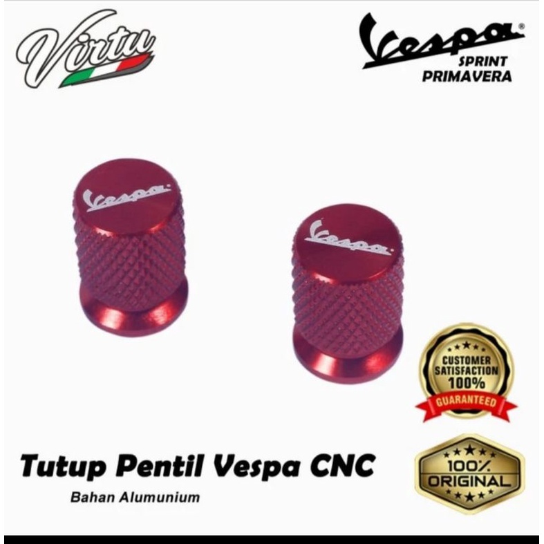 TUTUP PENTIL BAN CNC VESPA SPRINT PRIMAVERA  HIGH QUALITY