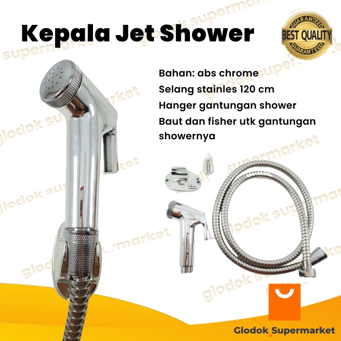 Kepala Jet Shower Bidet Head Semprotan Toilet Cebok Kloset WC