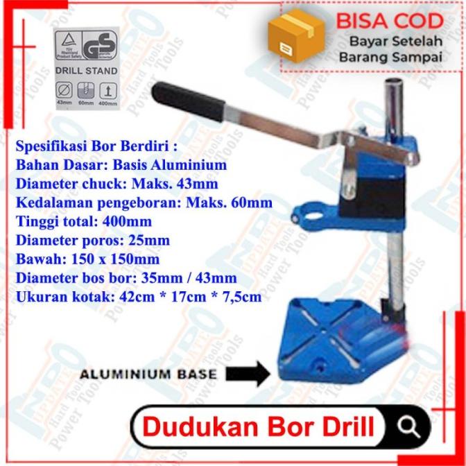 Drill Stand Dudukan Mesin Bor Tangan Menjadi Bor Duduk Drill Stand Bor