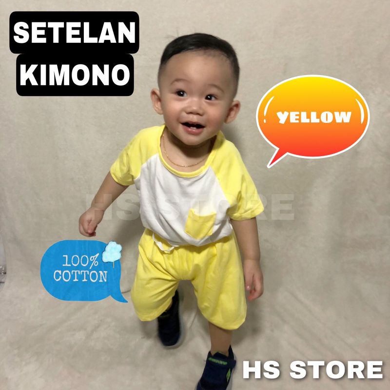 HARGA GROSIR !! STELAN KAOS KIMONO ANAK / SET KAOS ANAK / SETELAN KAOS ANAK / SETELAN ANAK BAHAN ADEM