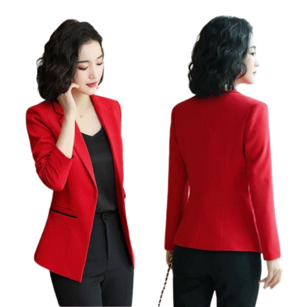 Jas blazer Wanita Semi Formal Jas kerja Wanita Casual