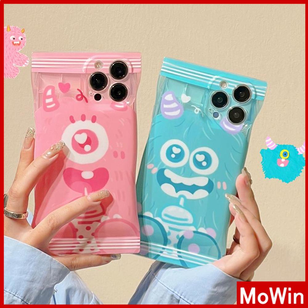 For iPhone 14 Pro Max iPhone Case Snack Bag TPU Soft Case Clear Case Airbag Shockproof Camera Cover Pink Cartoon Cute Compatible For iPhone 13 Pro Max 12 Pro Max 11 7plus XR