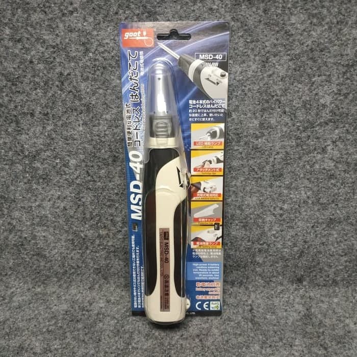 Battery Cordless Soldering Iron Solder Goot Msd-40 6V 9W