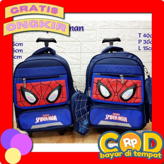 Tas Troli Anak Laki-Laki Tas Anak Sekolah Free Botol Tas Anak Laki Lak Tas Sekolah Troli Anak Sd Dan