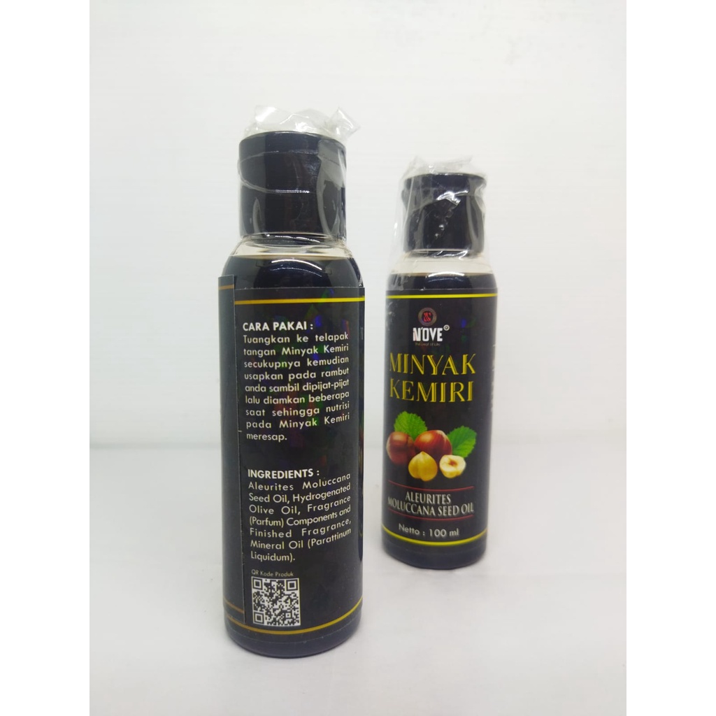 NOVE Minyak Kemiri Original Menghitamkan Rambut 100ml BPOM Aleurites Moluccana Seed Oil