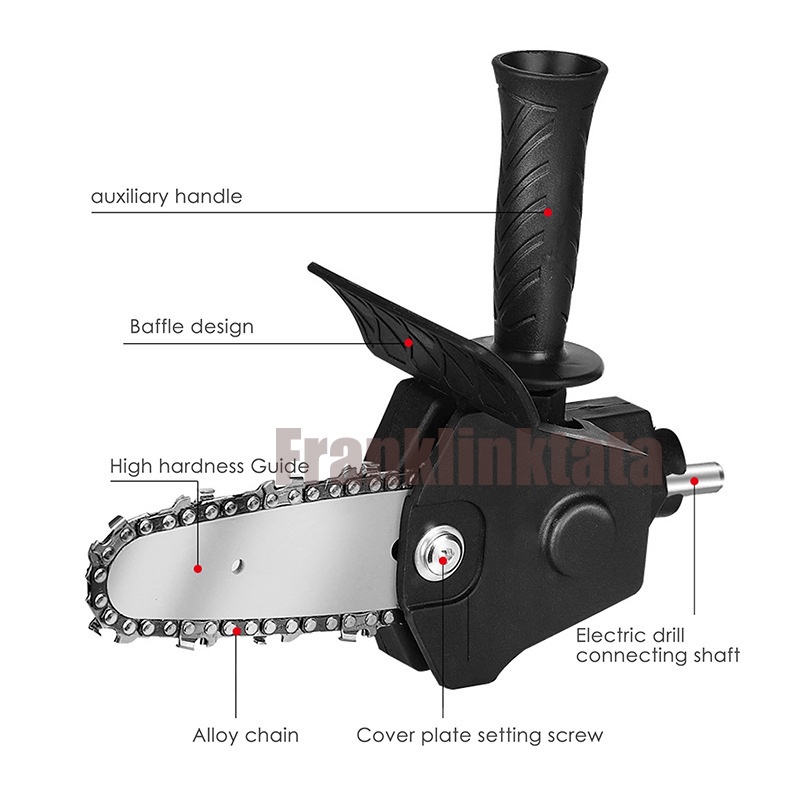adapter reciprocating Jigsaw gergaji bor jig saw recipro  listrik Gergaji pemangkas Chainsaw Hitam Penyambung Gergaji Listrik Pemotong Kayu