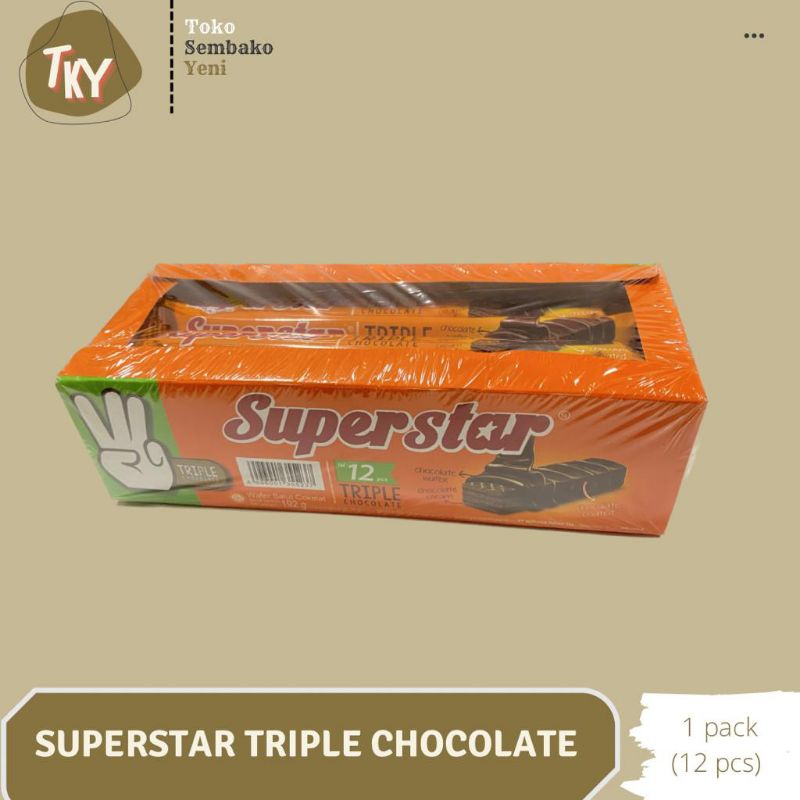 

Superstar Triple Chocolate 1 box (12 pcs)