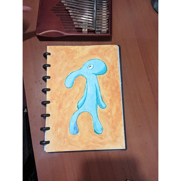 Lukisan Tangan Original "Tampan dan Berani" Squidward Tentakel