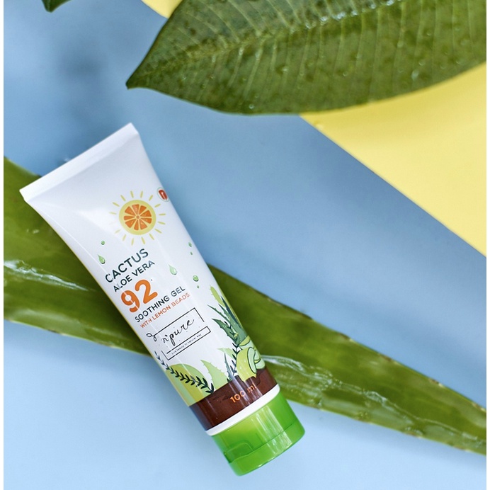 B27 N'PURE 100gr cactus aloe vera soothing gel tube travel size mini kaktus lidah buaya shooting pelembab wajah bpom murah asli original menenangkan melembabkan anti aging acne bruntusan beruntusan jerawat garis halus