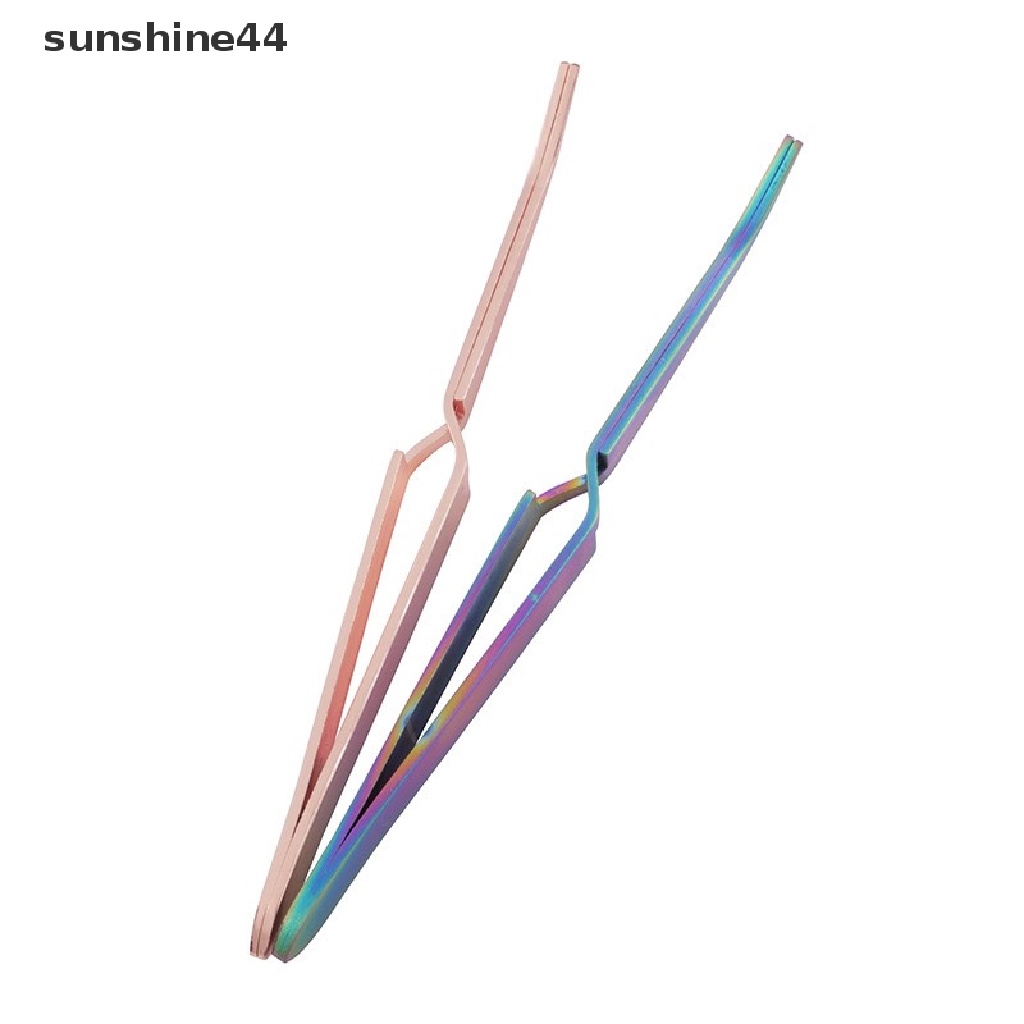 Sunshine Pinset Stainless Steel Pembentuk Kuku UV Gel Untuk Manicure