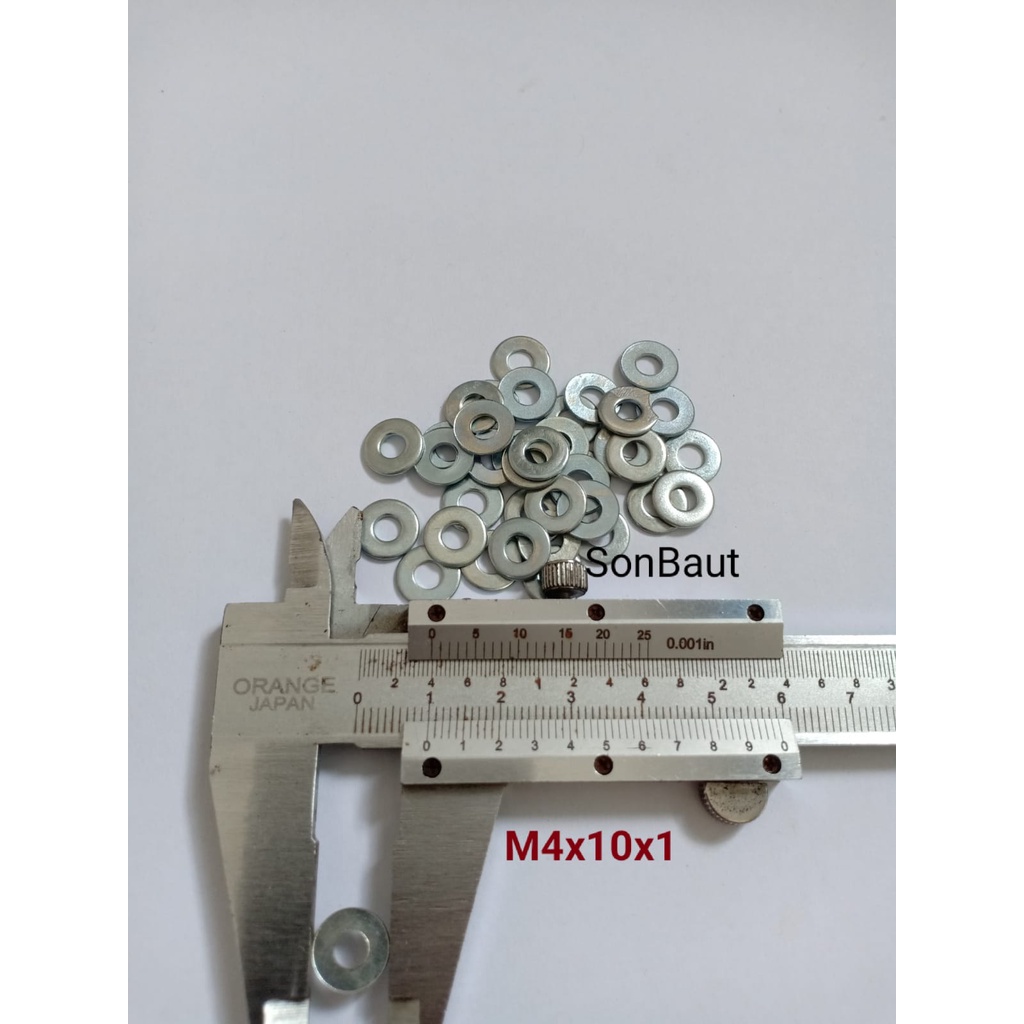 Ring Plat 7 m4 Washer 4mm 100pcs