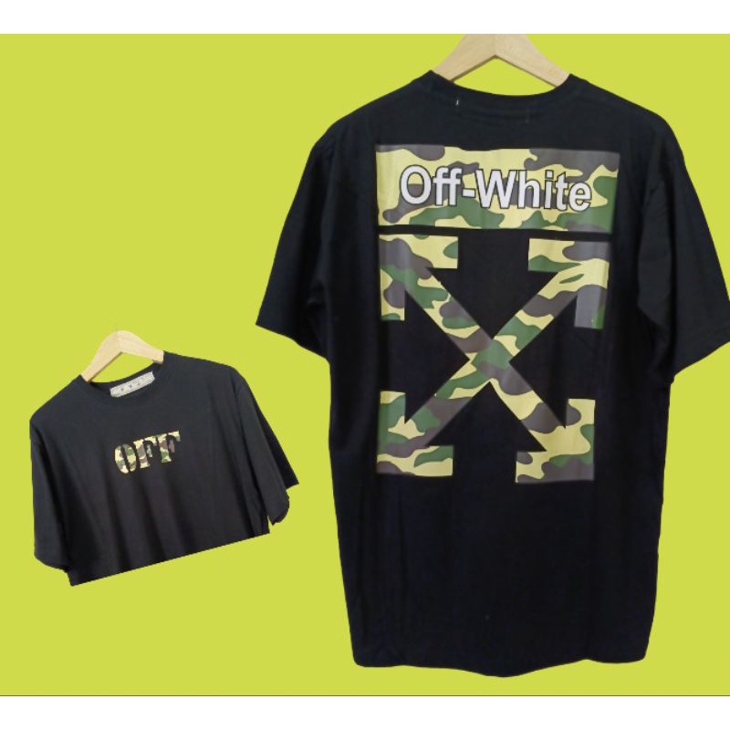 Kaos OFF WHITE Silang Army Mirror 1:1Original Full Tag