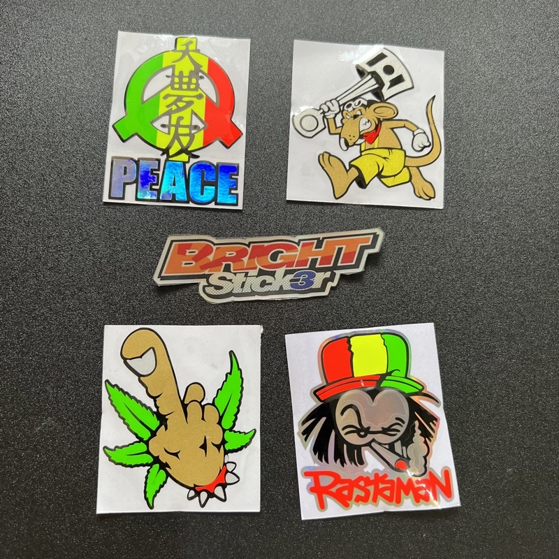 STICKER STIKER RASTA MAN PEACE CUTTING