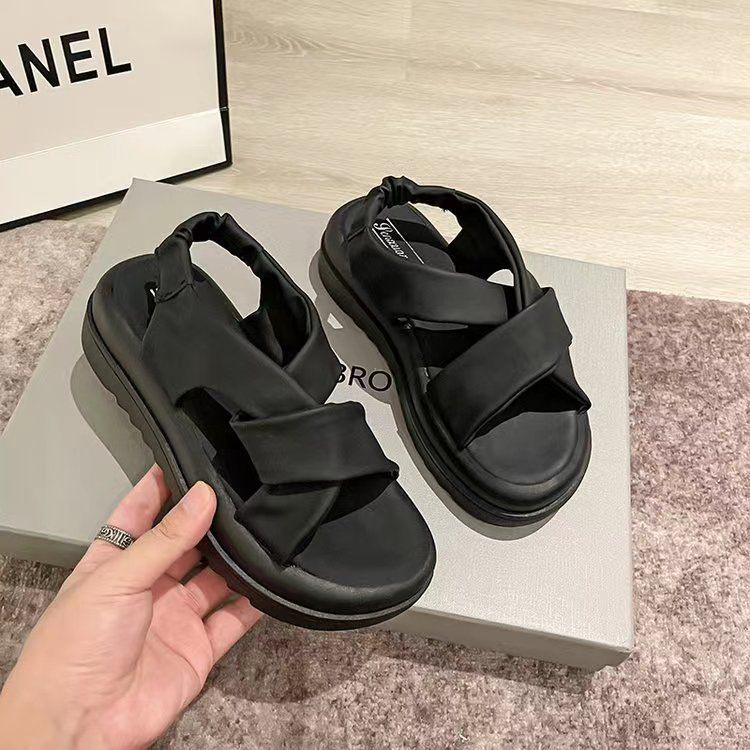 Sepatu Sandal Wedges NS A2026 Gofashion Sepatu Fashion Import Termurah Sandal Wanita Termurah