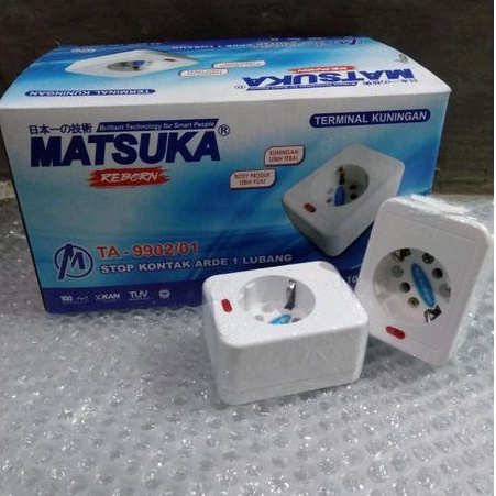 Stop Kontak Arde Lampu Matsuka 1Lubang TA9901