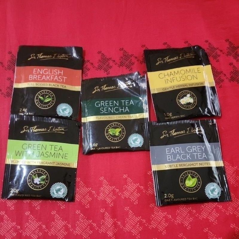 

Sir Thomas J Lipton 1,6 - 2 gram 23 sachet campur 5 varian
