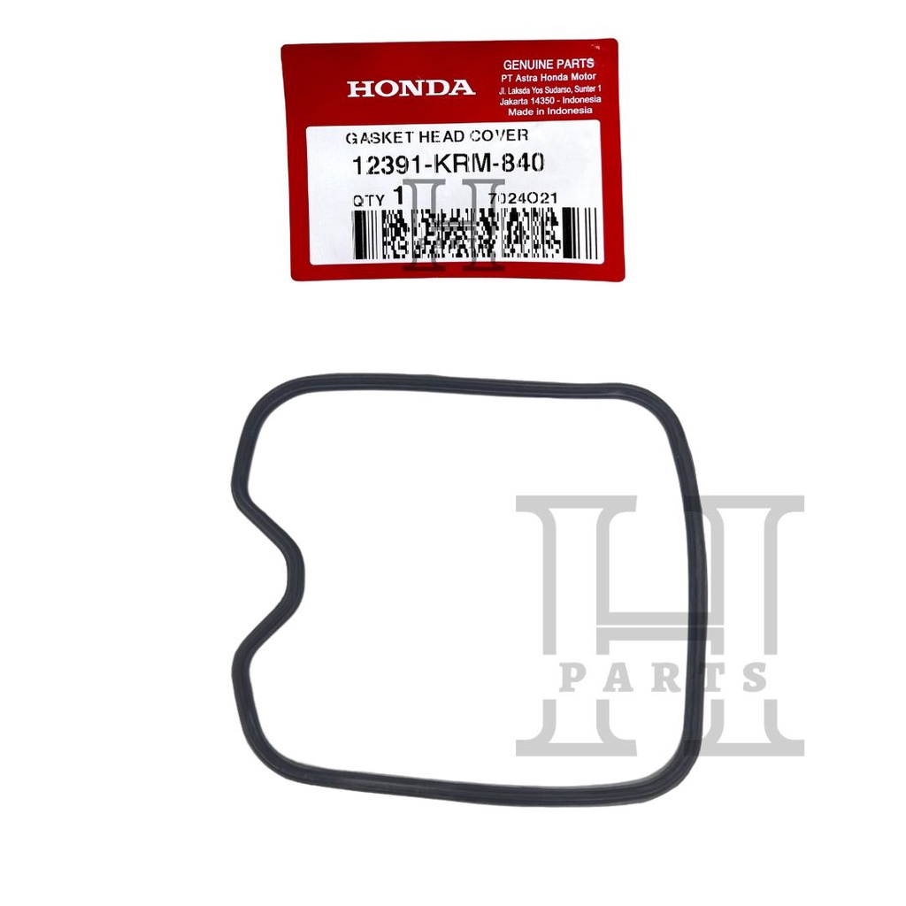 KARET SEAL HEAD TUTUP MESIN ATAS GASKET CYLINDER HEAD COVER NEW MEGA PRO FI CB VERZA 12391-KRM-840 ASLI ORIGINAL AHM HGP HONDA