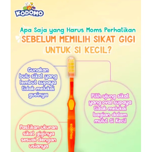 KODOMO Toothbrush Soft Reguler / Zig - Zag | Tooth brush 2in1 / sikat gigi