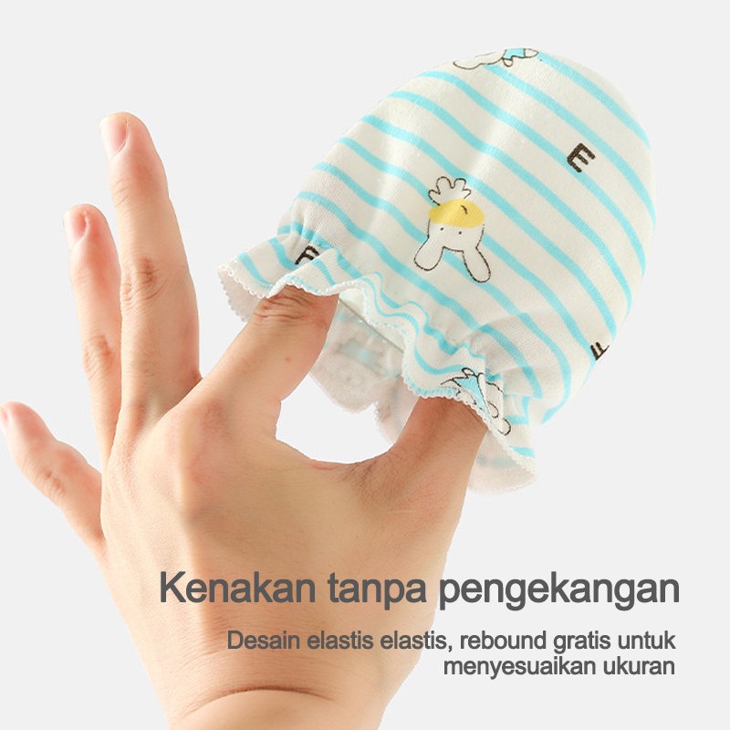 HIPPO LAND Sarung Tangan Bayi Sarung Tangan Bayi Newborn Sarung Tangan Polos Pastel Set Pasang Grosir Murah 208