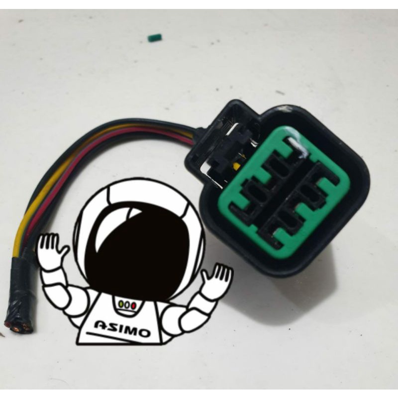 Soket headlamp lampu depan belakang  pin 6 original Mazda 2 R C-x3 Cx-5 Cx-7 Cx-9 RX-7 RX8 RX9 Biant