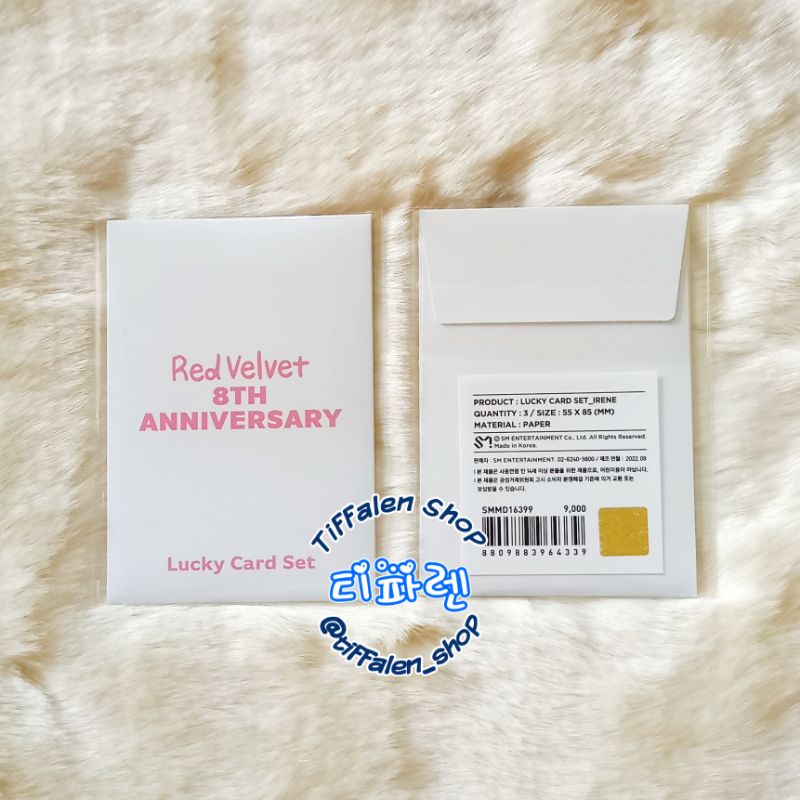 Red Velvet IRENE Lucky Card Set 8th Anniversary Official MD