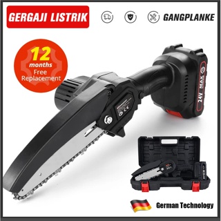 Chainsaw Gergaji Rantai Elektrik Mini 12 Inch/6 Inch / 4 Inch Portable Genggam Lithium 24 Volt Chain Saw