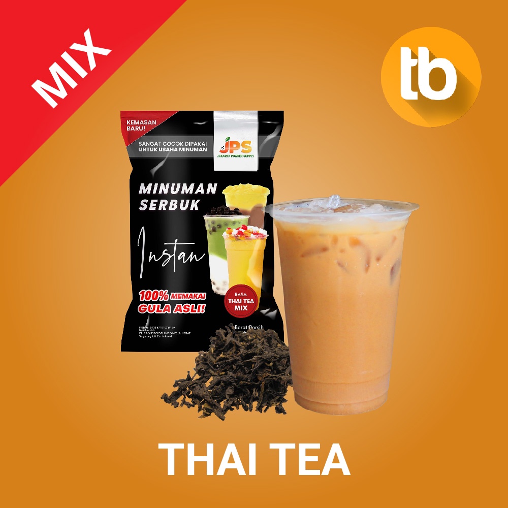 

JPS Powder Bubuk Minuman Serbuk Instan Rasa Thai Tea / Teh Thailand Mix Campur Gula 1Kg