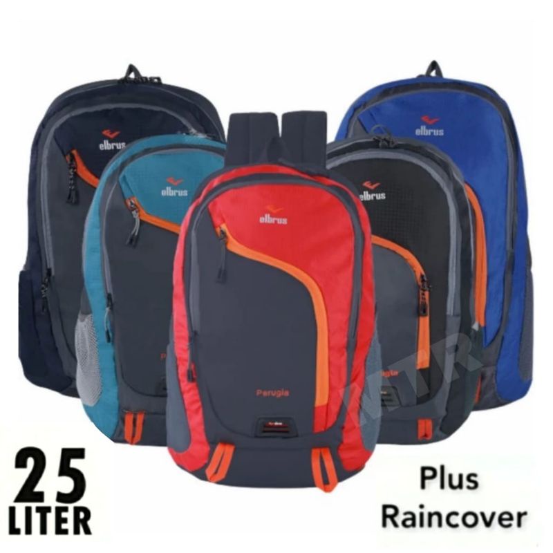 DAYPACK RANSEL UNISEX SERI PERUGIA TAS RANSEL PUNGGUNG PRIA ORIGINAL ELBRUS