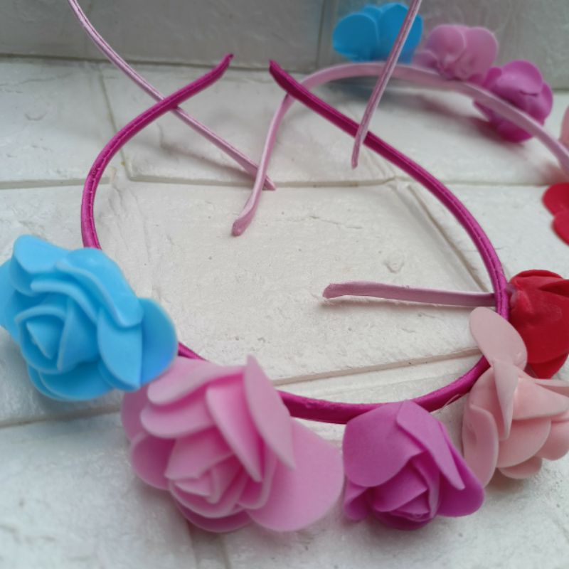 Bando Bunga / bando bunga cantik / bando unik / bando bunga mekar