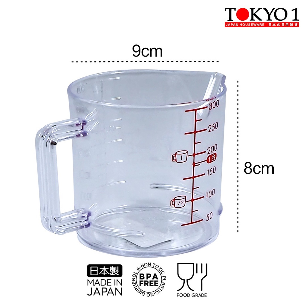 Tokyo1 Inomata 300ml Cup Gelas Takaran MADE IN JAPAN 110385