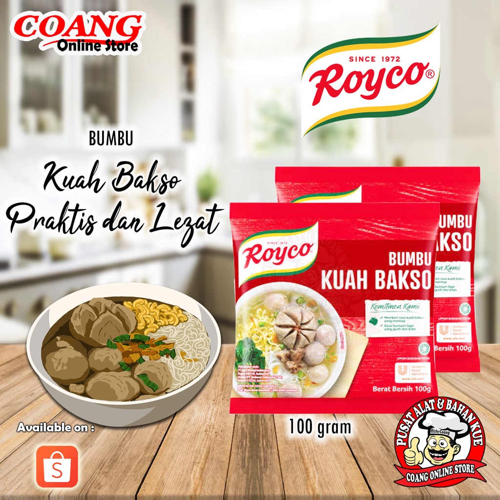 

Royco Bumbu Kuah Bakso 100g - Meatball - Praktis dan Lezat