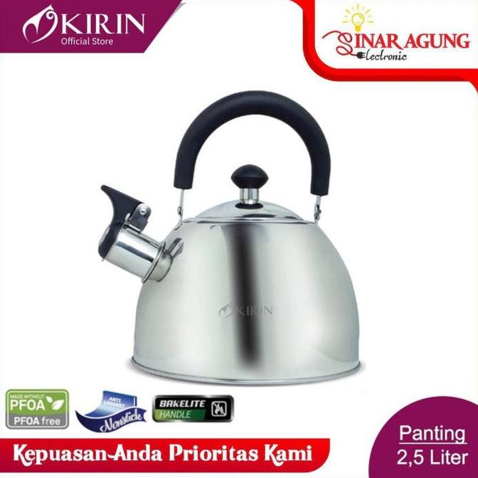 BISA COD Kirin Panting Kettle 2,5 Liter / Teko Dijamin Ori /PERALATAN MASAK SET/PANCI PRESTO/PANCI S