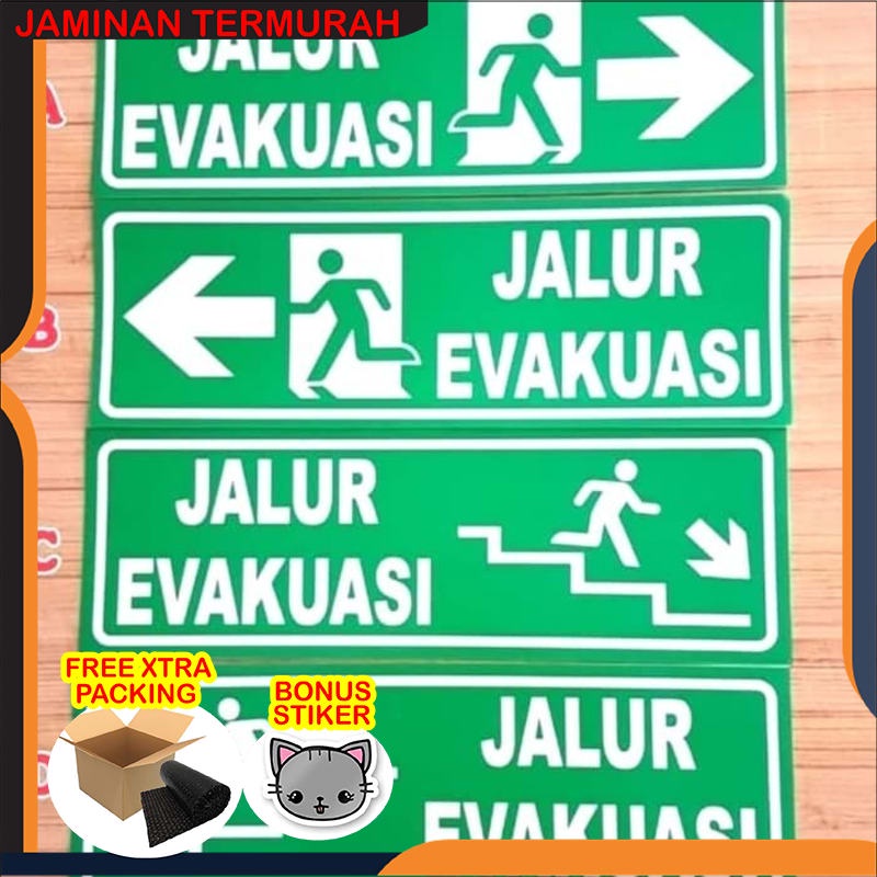 

Grosir SIGN AKRILIK JALUR EVAKUASI UK 30X60CM SCOTLIHGT K3 RAMBU SAFETY Keren