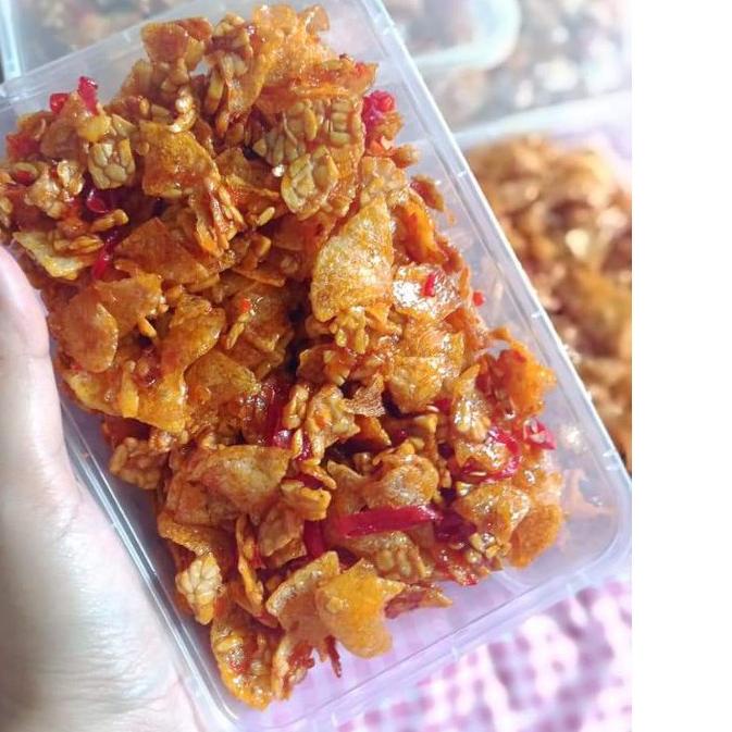 

SALE!!Kering Kentang Mustofa mix Tempe 300gr/750ml|KD2