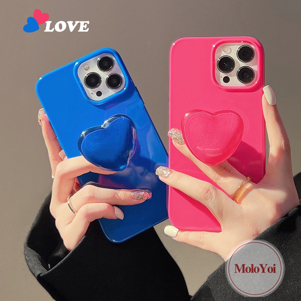 Soft Case Hp Bentuk Hati 3D Untuk iPhone 11 / 12 / 13 / 14pro MAX / 7 / 8plus / 7plus / XR / X / XS MAX / SE 2020