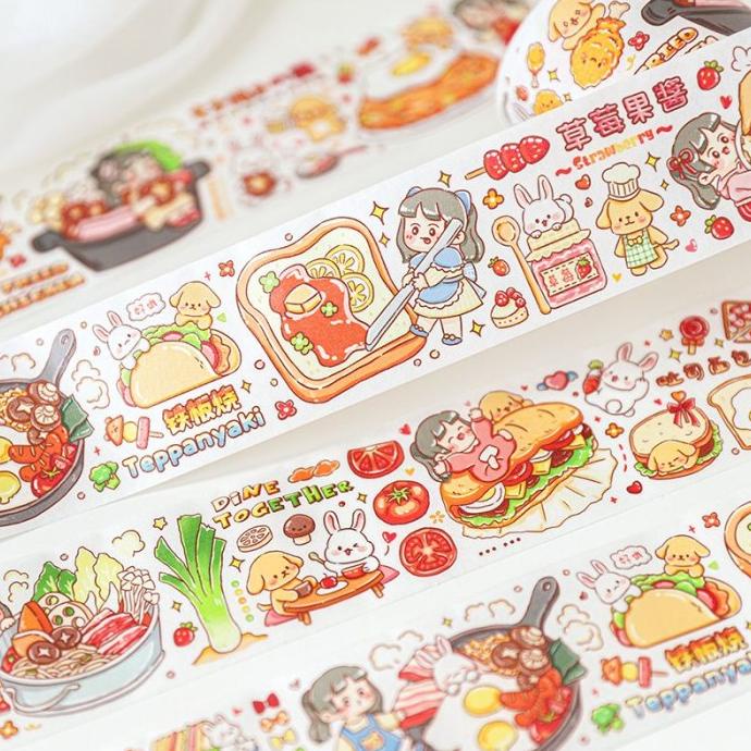 

Stiker Roll Washi Tape Deco Scrapbook Jurnal Masking Tape