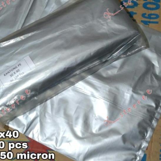 

plastik packing silver uk 30x40 (isi 100 pcs) √ HD packing √