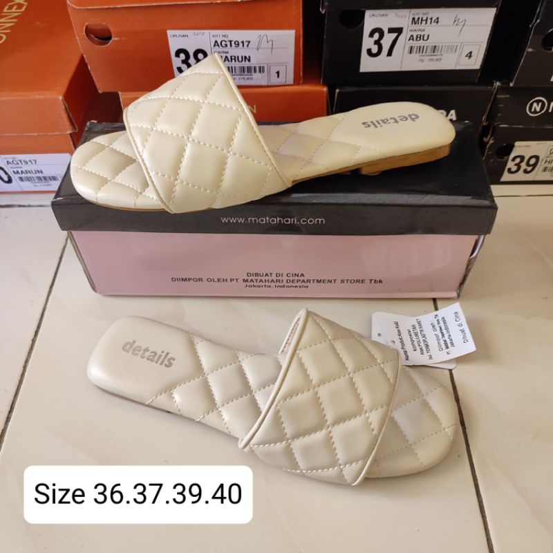 Sandal Teplek Wanita Terbaru Brand Details Matahari