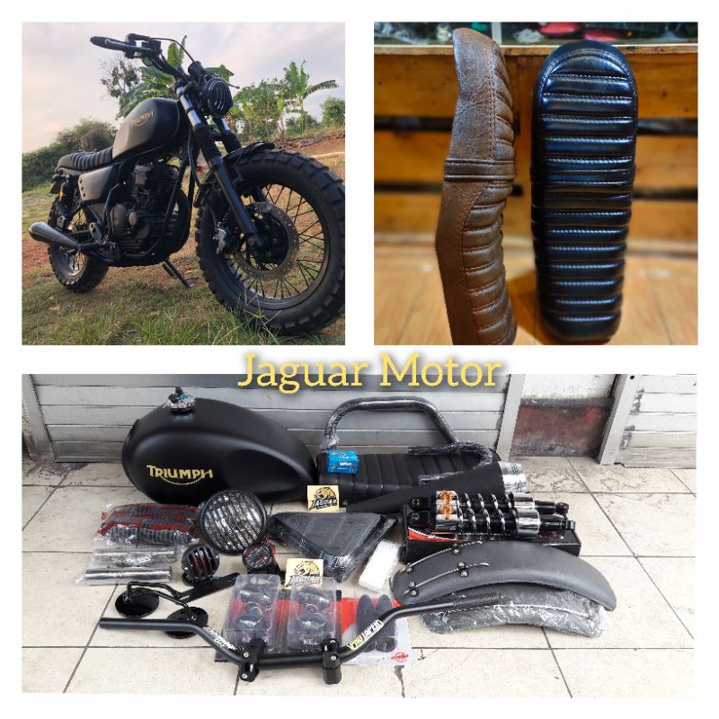 Paket Custom Japstyle Bratstyle Scrambler Glpro Megapro Old Tiger Thunder 125