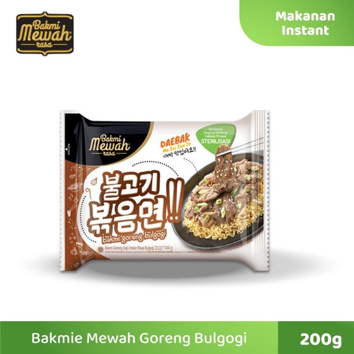 

TERLARIS Bakmi Mewah Goreng Mie Instan Bulgogi 144 Gr