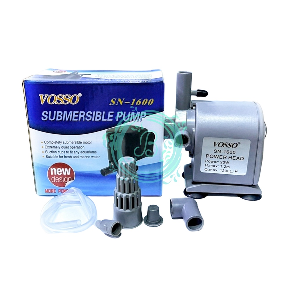 Vosso SN 1600 Dulunya SN-2500 Pompa Celup Pompa Aquarium Pompa Hidroponik