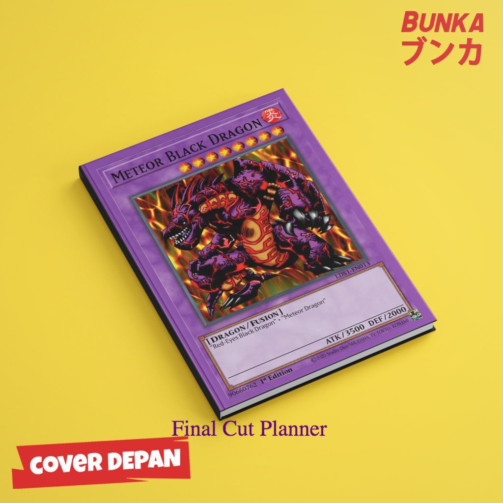 

Notebook Yu Gi Oh Meteor Black Dragon Hardcover A5 Skin Buku Tulis Catatan Notes Agenda Planner Jurnal .
