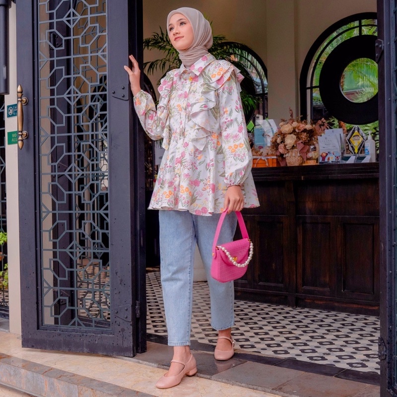 QIANDRA MULTICOLOR BLOSSOM TOP BY HIJABCHIC
