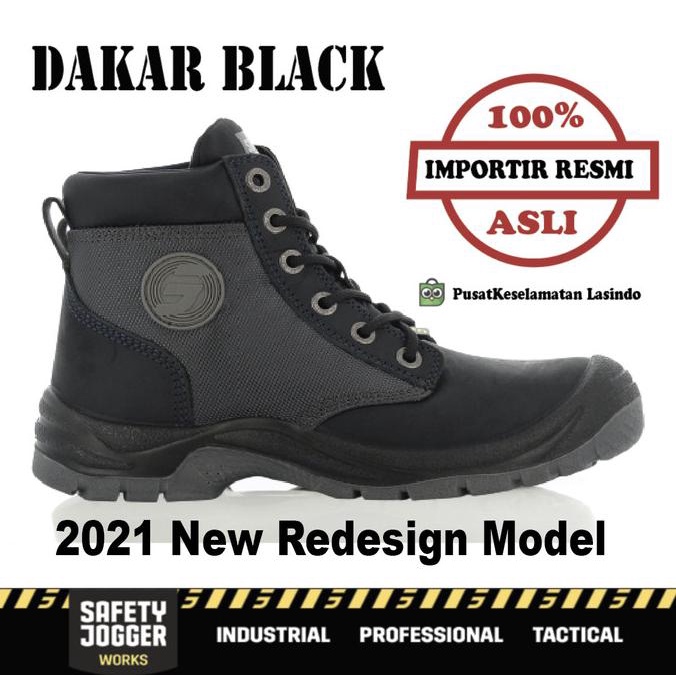 Sepatu Safety Jogger / Jogger Safety Shoes / Dakar Black