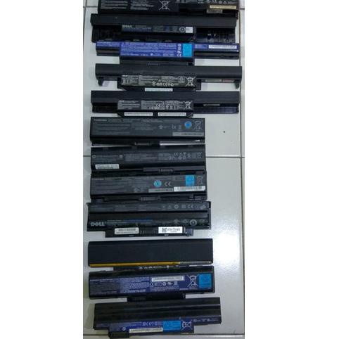 [SEN.18Oc22ˢ] Baterai Laptop 6 Cell Batangan Second Bekas Rusak Drop untuk Refill