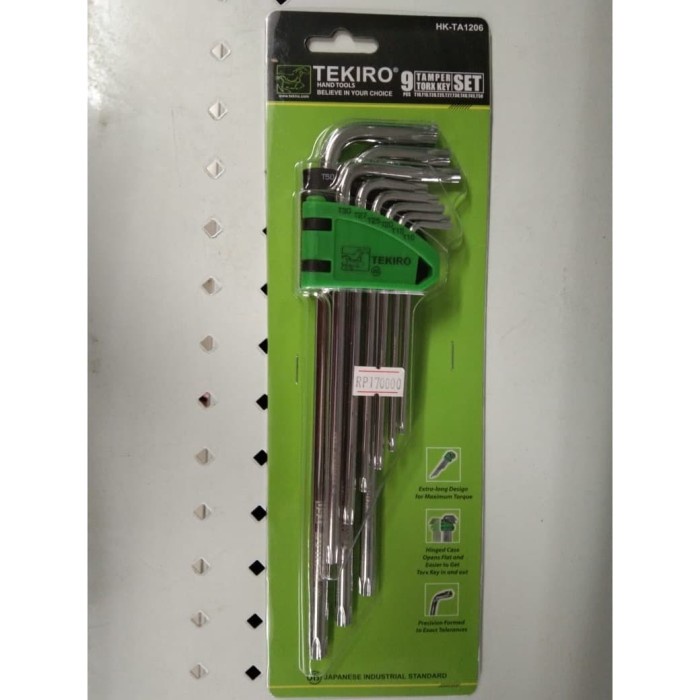 Kunci L Set Kembang Tekiro Lubang 9Pcs